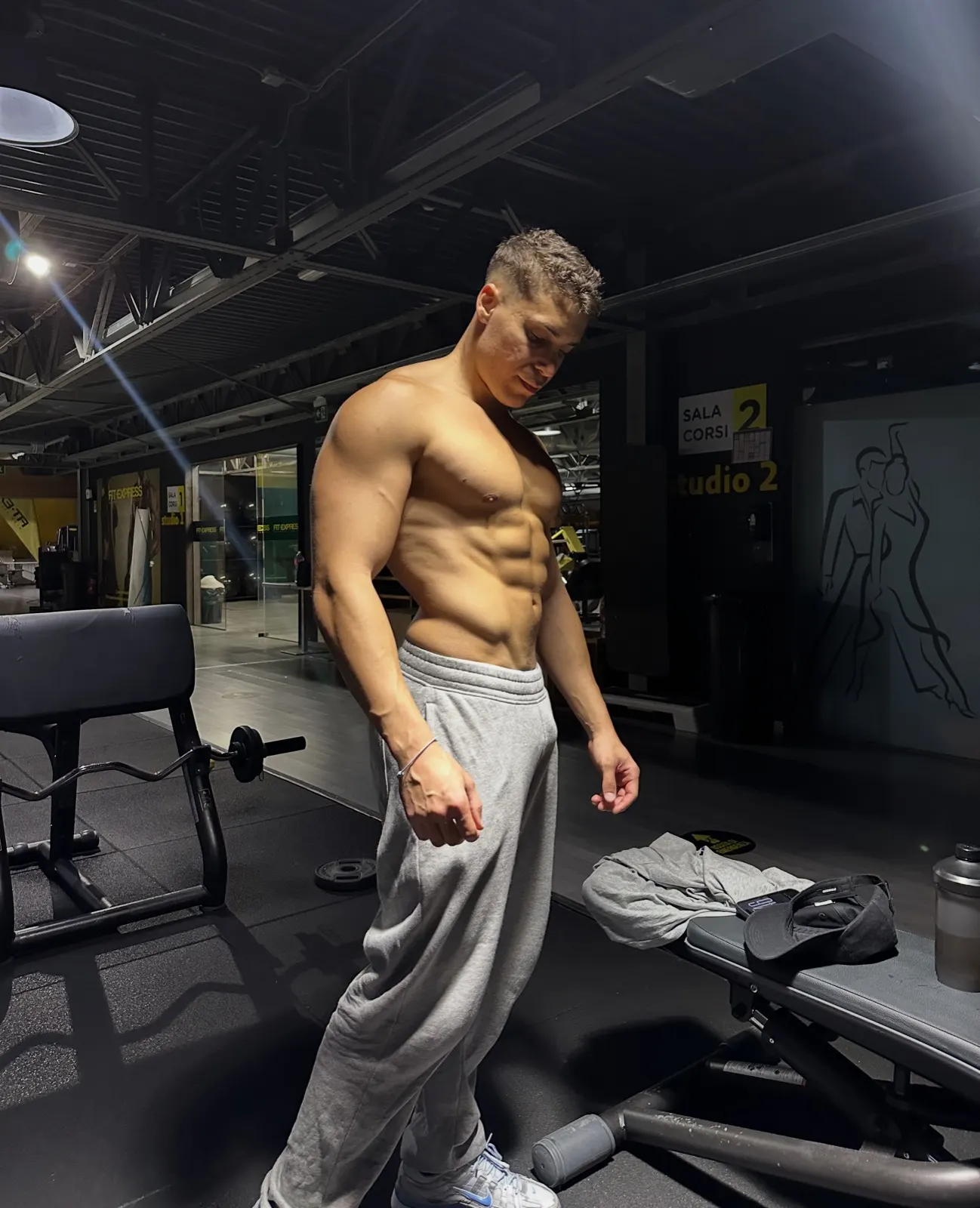 Emanuele Cantoni in palestra
